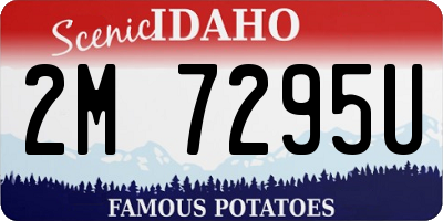 ID license plate 2M7295U