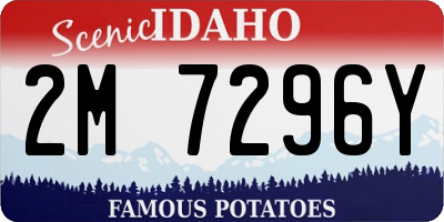 ID license plate 2M7296Y