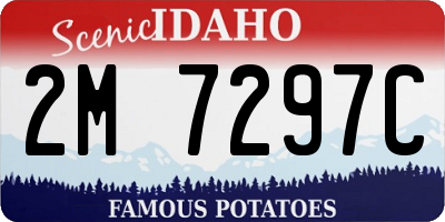 ID license plate 2M7297C