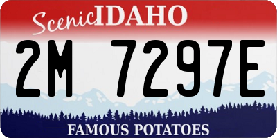 ID license plate 2M7297E