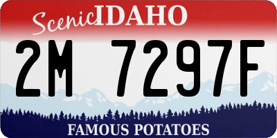 ID license plate 2M7297F