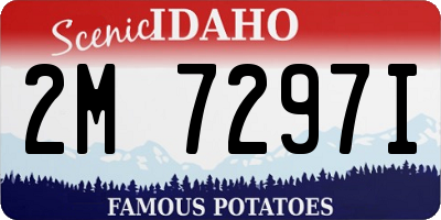 ID license plate 2M7297I