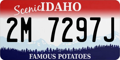 ID license plate 2M7297J