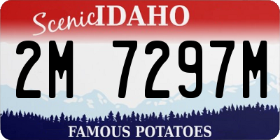 ID license plate 2M7297M