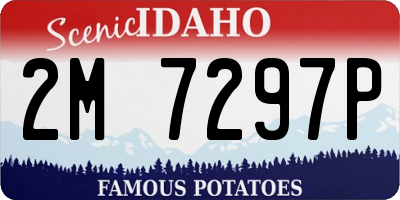 ID license plate 2M7297P
