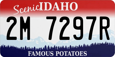 ID license plate 2M7297R