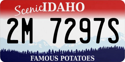 ID license plate 2M7297S