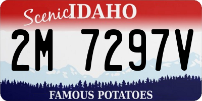 ID license plate 2M7297V