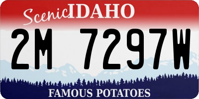 ID license plate 2M7297W