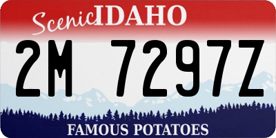 ID license plate 2M7297Z