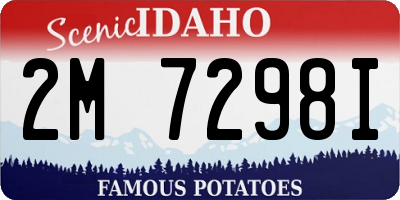 ID license plate 2M7298I