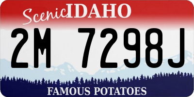 ID license plate 2M7298J