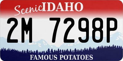 ID license plate 2M7298P
