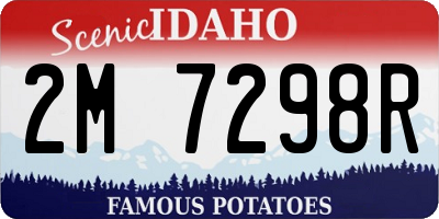 ID license plate 2M7298R