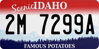 ID license plate 2M7299A