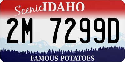 ID license plate 2M7299D