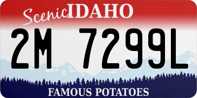 ID license plate 2M7299L