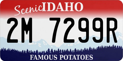 ID license plate 2M7299R