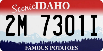 ID license plate 2M7301I