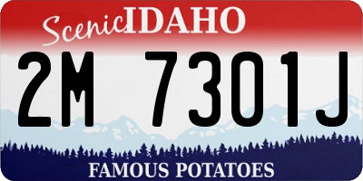 ID license plate 2M7301J