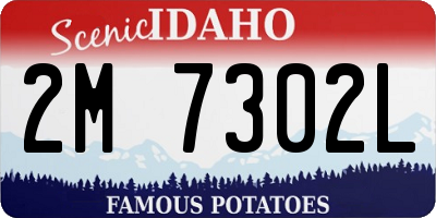 ID license plate 2M7302L