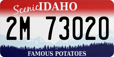 ID license plate 2M7302O