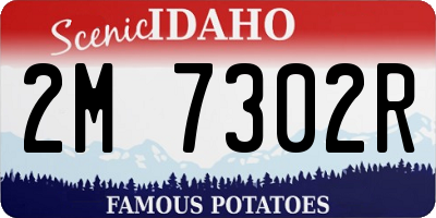 ID license plate 2M7302R