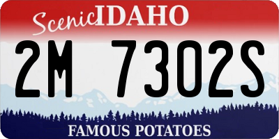 ID license plate 2M7302S
