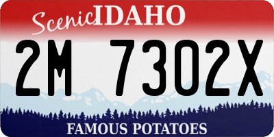 ID license plate 2M7302X
