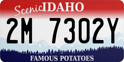 ID license plate 2M7302Y
