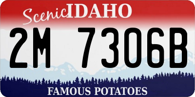ID license plate 2M7306B
