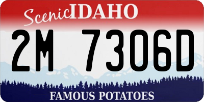 ID license plate 2M7306D