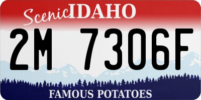 ID license plate 2M7306F