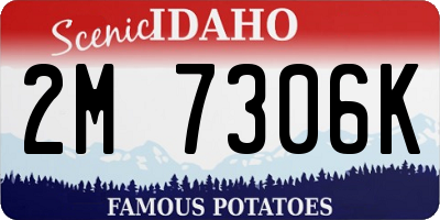 ID license plate 2M7306K