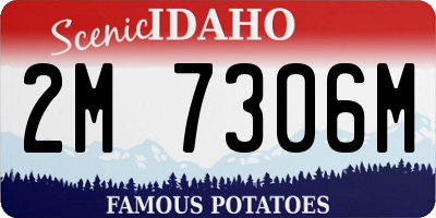 ID license plate 2M7306M