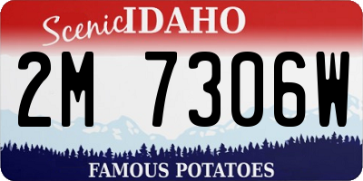 ID license plate 2M7306W