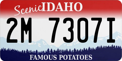 ID license plate 2M7307I