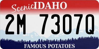 ID license plate 2M7307Q
