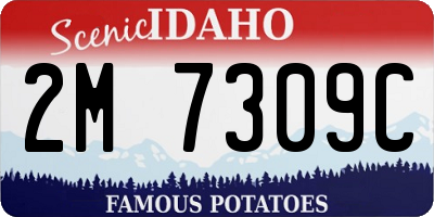 ID license plate 2M7309C