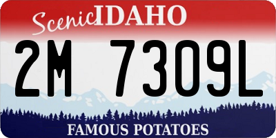 ID license plate 2M7309L