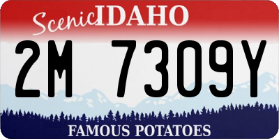 ID license plate 2M7309Y
