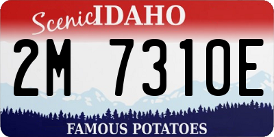 ID license plate 2M7310E