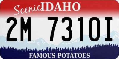 ID license plate 2M7310I
