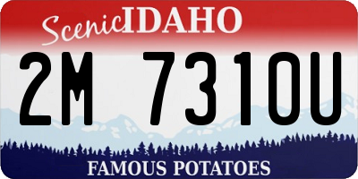 ID license plate 2M7310U