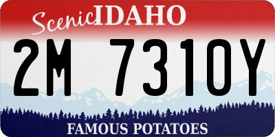 ID license plate 2M7310Y