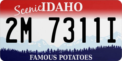 ID license plate 2M7311I
