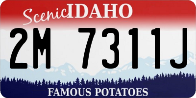 ID license plate 2M7311J