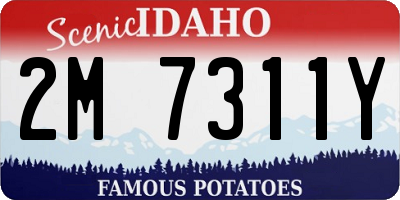 ID license plate 2M7311Y