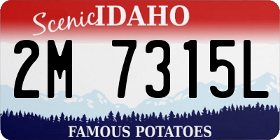 ID license plate 2M7315L
