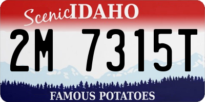 ID license plate 2M7315T